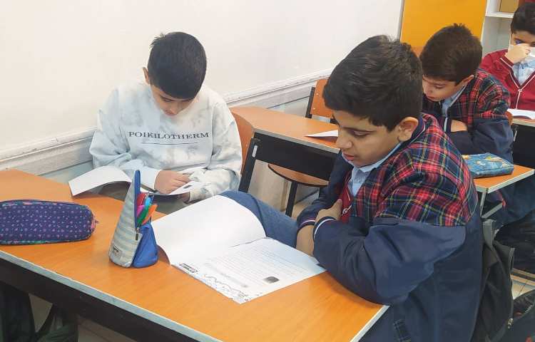 درس ریاضی آزمون آزمایشی مداد رنگی یک