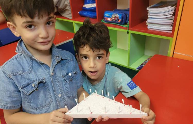 :درس ریاضی، آشنایی با اشکال هندسی، گوشه و لبه