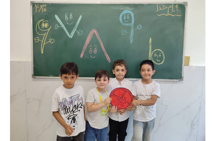 درس ریاضی آموزش اعداد به صورت پازل پیتزا در کلاس اجرا شد. 3