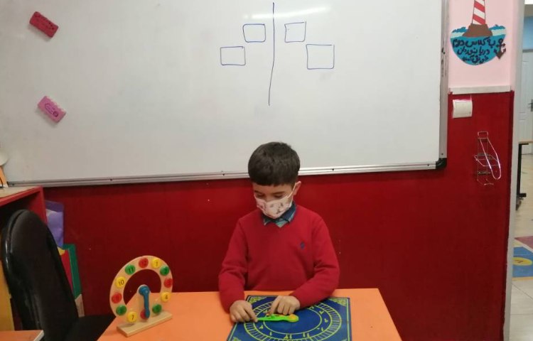 :درس ریاضی، ارزشیابی ساعت ربع و نیم 1