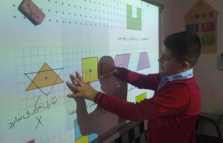 درس ریاضی تدریس تقارن مرکزی و محوری 10