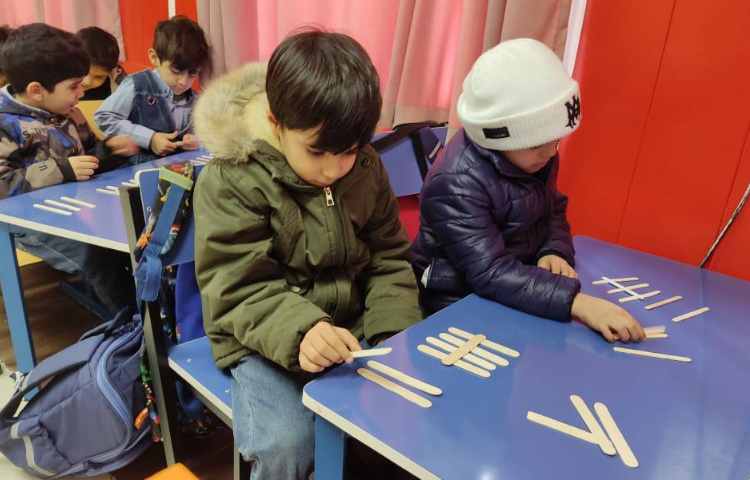 درس ریاضی تمرین چوب خط 4