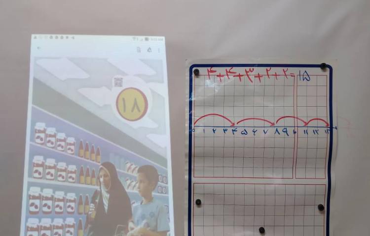 :درس ریاضی، دست ورزی با چینه 1