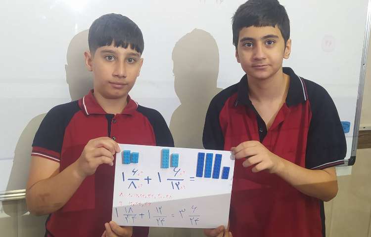 درس ریاضی دست ورزی جمع و تفریق کسر ها (کوچکترین مخرج مشترک) 3