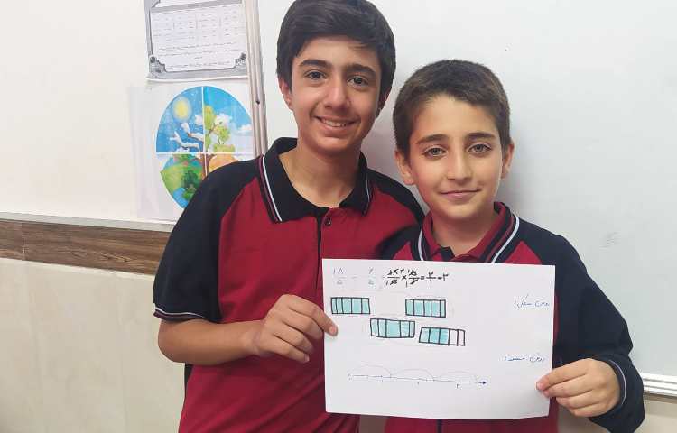 درس ریاضی دست ورزی کسرها 6