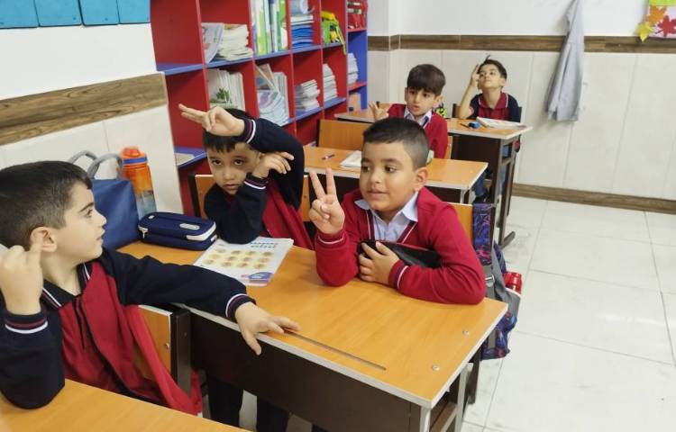 درس ریاضی فعالیت »شمارش و شناسایی اعداد نشان دادن اعداد با انگشتان دست 2