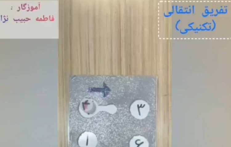 درس : ریاضی فیلم آموزشی با موضوع : تدریس تفریق انتقالی 1