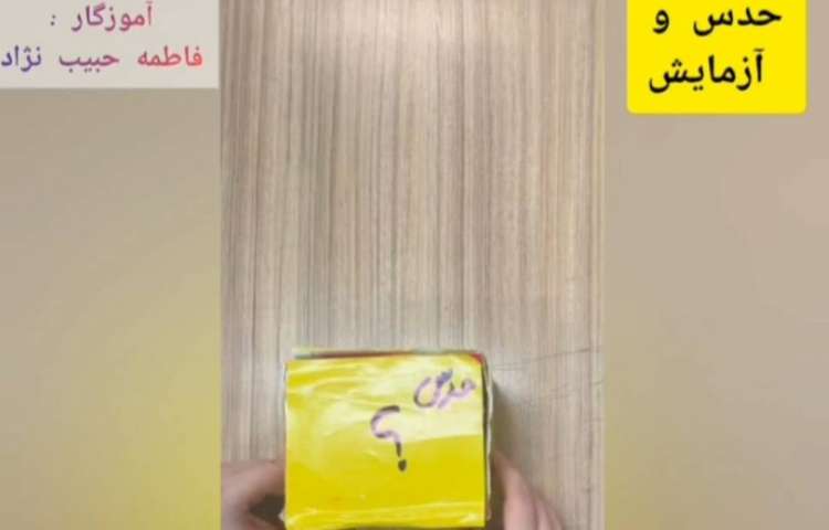 درس : ریاضی فیلم آموزشی با موضوع : تدریس حدس و آزمایش