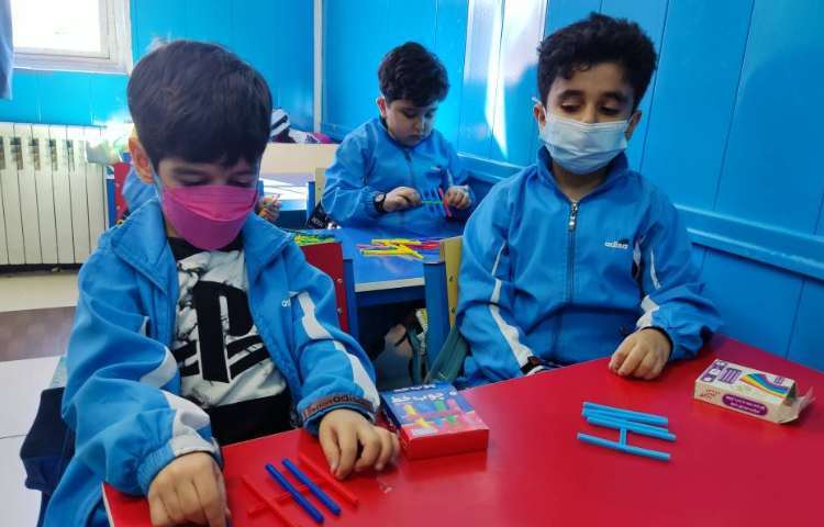 :درس ریاضی، مرور اعداد 1 تا 10 با چوب خط 1