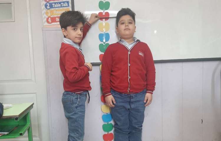 درس : ریاضی موضوع : اندازه گیری قد 1