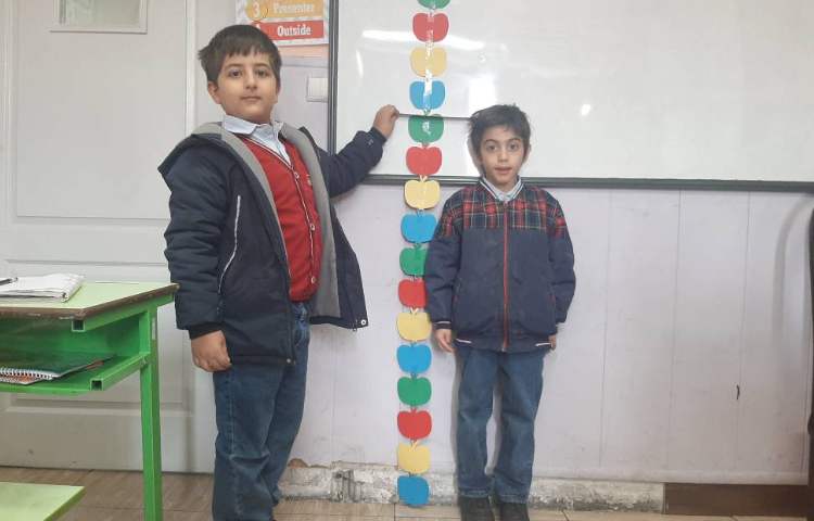 درس : ریاضی موضوع : اندازه گیری قد 2