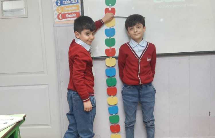 درس : ریاضی موضوع : اندازه گیری قد 5