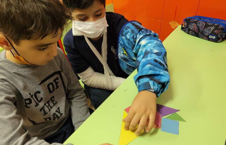 :درس ریاضی، پرورش هوش فضایی در درک روابط بین اشکال هندسی 4