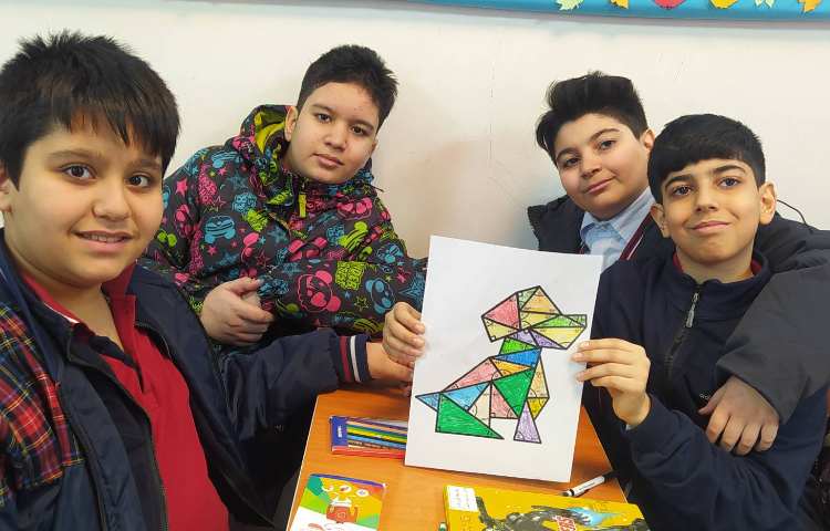 درس ریاضی پیدا کردن زاویه ها و محاسبه آنها 2