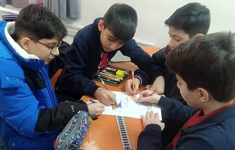 درس ریاضی پیدا کردن زاویه ها و محاسبه آنها 6