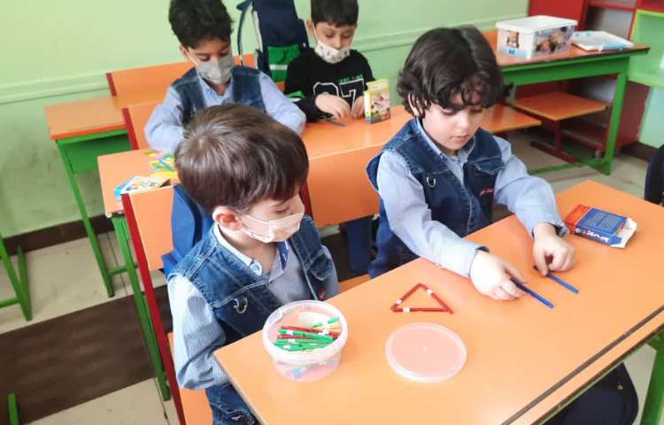 درس ریاضی کار با چوب خط 4