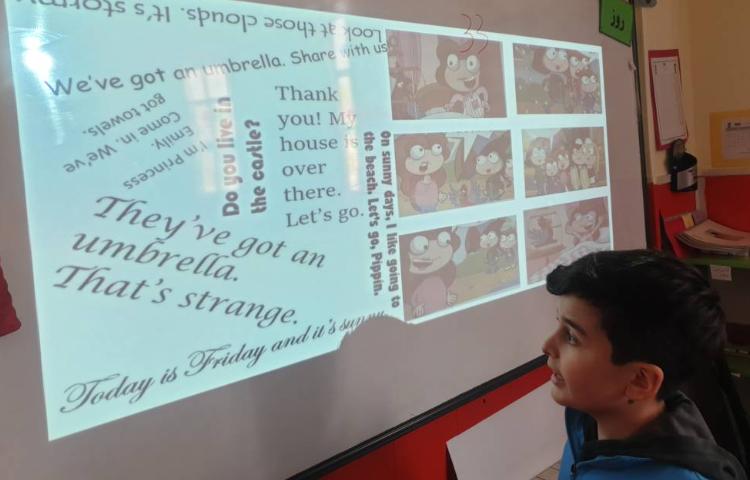 :درس زبان،تمرین خواندن جملات داستان به شکلی متفاوت