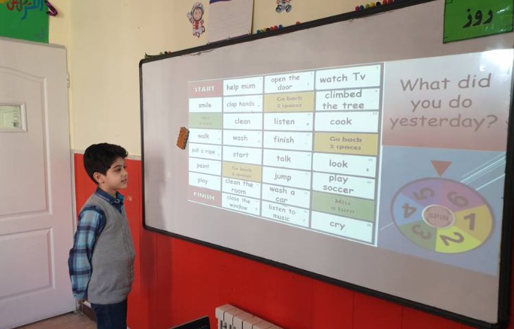 :درس زبان، تمرین جمله سازی زمان گذشته همراه با بازی 1
