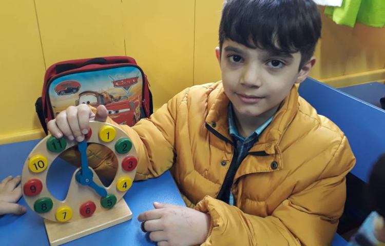 :درس زبان، یادگیری time در درس math 5