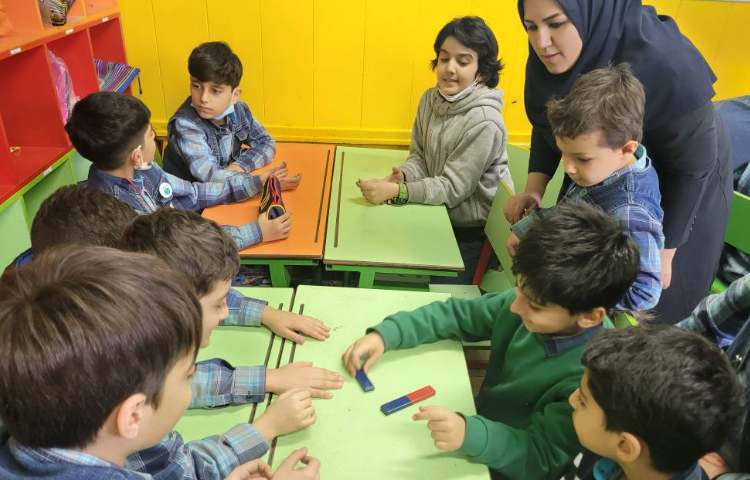 :درس علوم،فعالیت عملی مبحث نیرو همه جا 2 (نیروی مغناطیسی) غیر تماسی 6