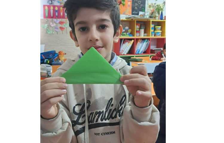 درس فارسی اریگامی قایق و بازی و مسابقه 3