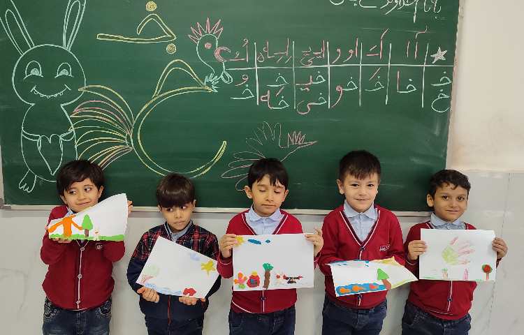 درس فارسی - برای تثبیت یادگیری و ایجاد انگیزه نشانه خ بازی با خمیر برای ساخت درخت و خرگوش 6