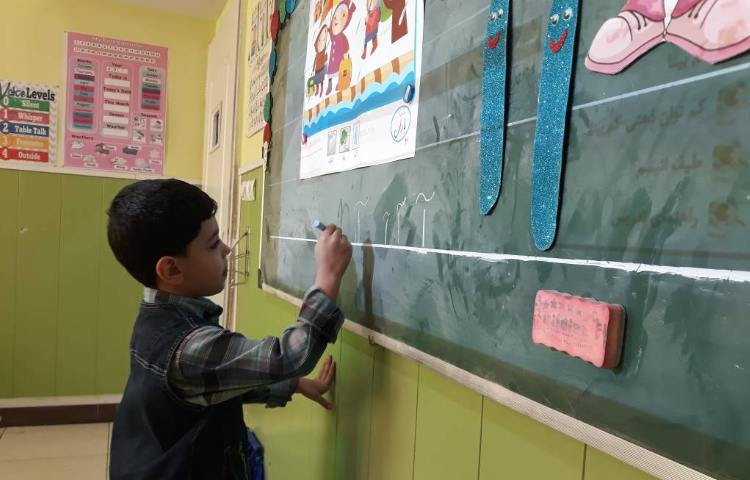 :درس فارسی، تدریس نشانه آ، کلاس گیلاس 1