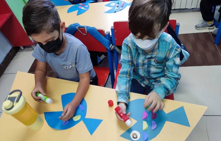 :درس هوش و خلاقیت، دست ورزی اشکال هندسی، کلاس شاپرک 5