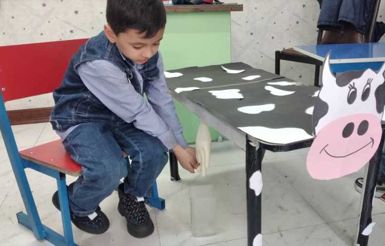 دستان توانمند دوشیدن شیر گاو مبحث جانوران 9