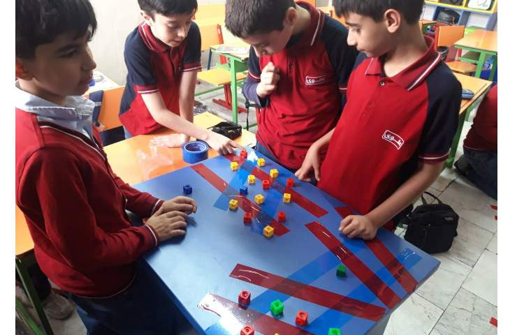 دستورزی گروهی همراه با بازی برای یادگیری بهتر تساوی زاویه ها در خطوط موازی