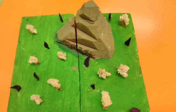 دست سازه لایه های نزدیک شونده زمین و تشکیل کوه 1