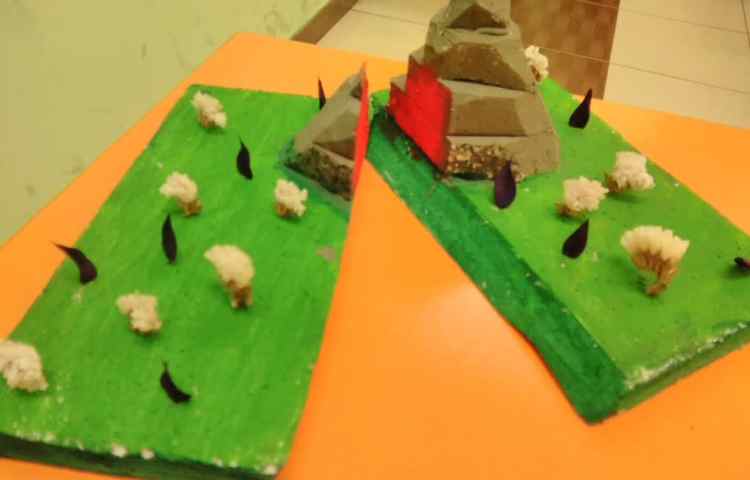 دست سازه لایه های نزدیک شونده زمین و تشکیل کوه