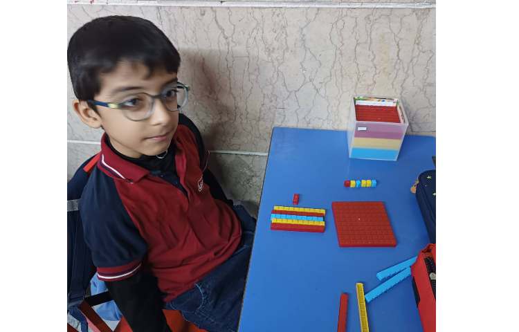 دست ورزی آمادگی برای جمع و تفریق اعداد سه رقمی 3