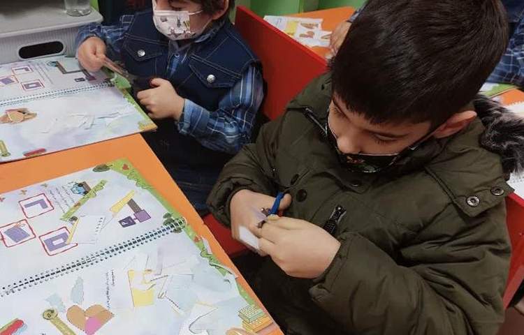 دست ورزی برش اشکال کتاب کار پیش دبستان 6
