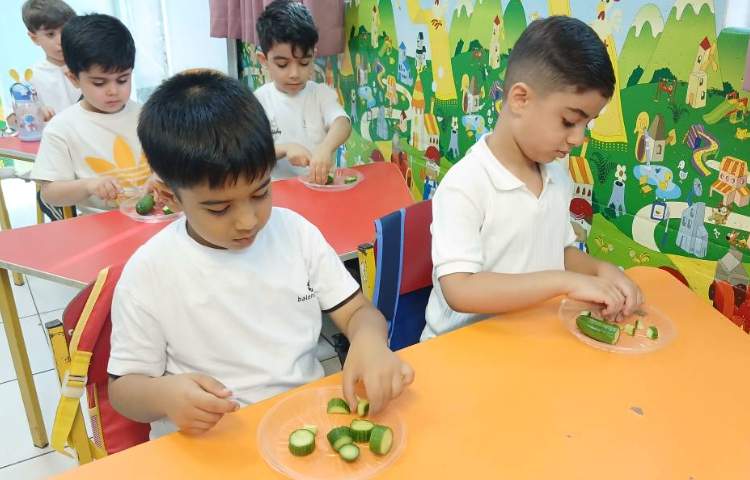 دست ورزی ، خورد کردن خیار و آماده کردن آب ، دوغ ، خیار در یک روز تابستانی 2