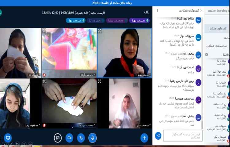 دست ورزی دانش آموزان جهت عینیت بخشیدن به این مفهوم که: مجموع زوایای مثلث 180 درجه است. 3