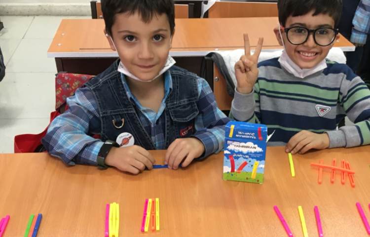 دست‌ورزی ریاضی(نمایش اعداد بزرگ‌تر از 5 با چوب‌خط) 2