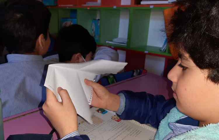 دست‌ورزی ریاضی، تبدیل مستطیل از محل قطر به دو مثلث قائم‌الزاویه 1