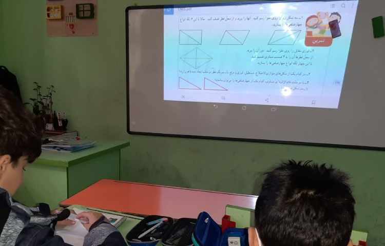 دست‌ورزی ریاضی، تبدیل مستطیل از محل قطر به دو مثلث قائم‌الزاویه 3