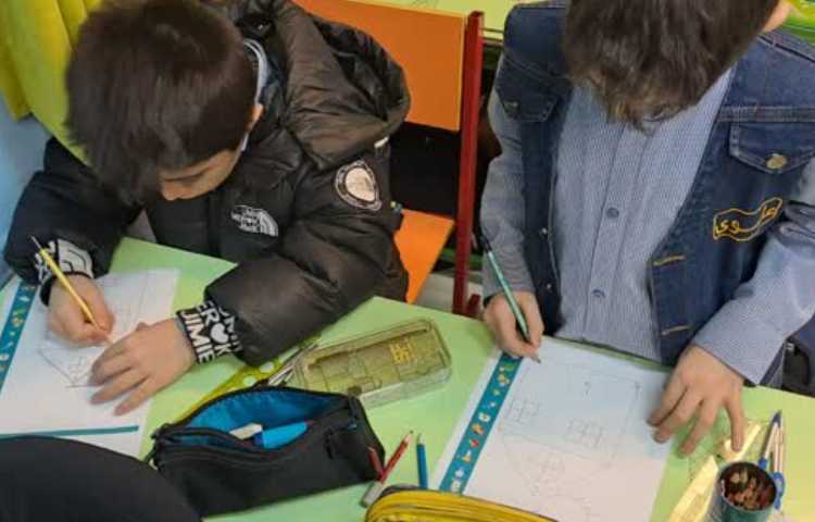 دست ورزی زاویه و دایره تلفیق با هنر 1