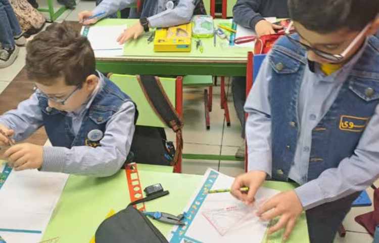 دست ورزی زاویه و دایره تلفیق با هنر 3