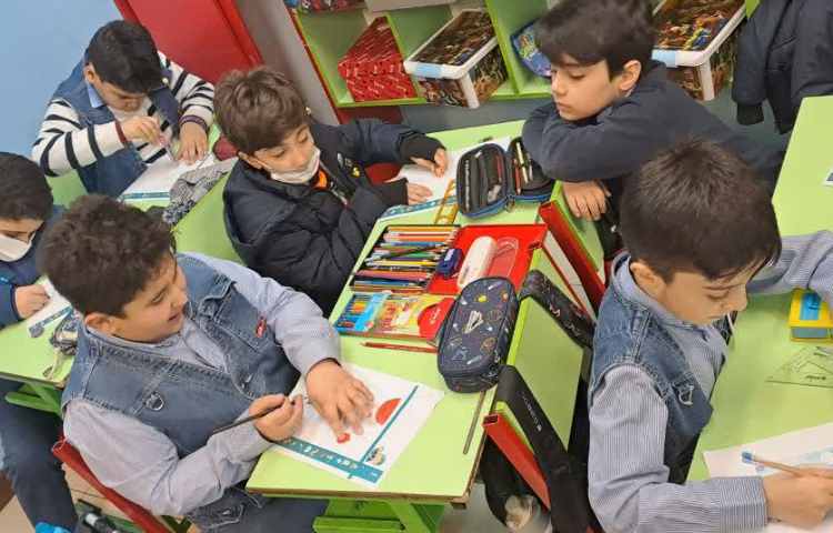 دست ورزی زاویه و دایره تلفیق با هنر 5