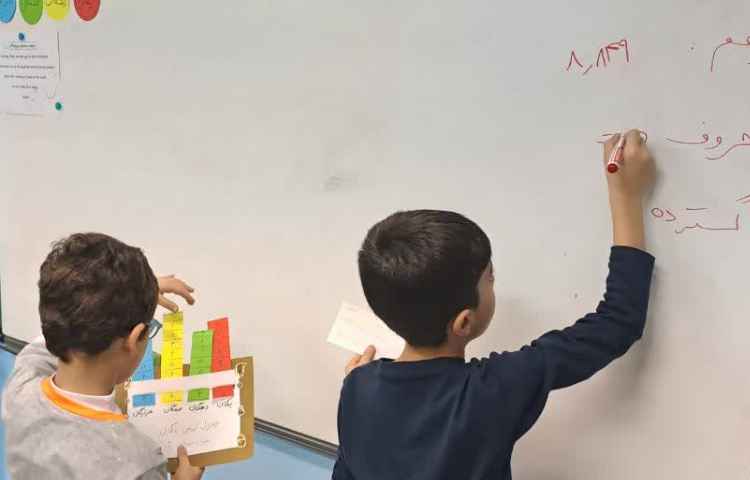 دست ورزی ساخت اعداد چهاررقمی و گسترده نویسی به صورت گروهی 2