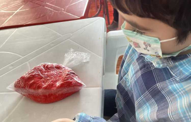 دست ورزی (ساخت خمیر رنگی ) 10