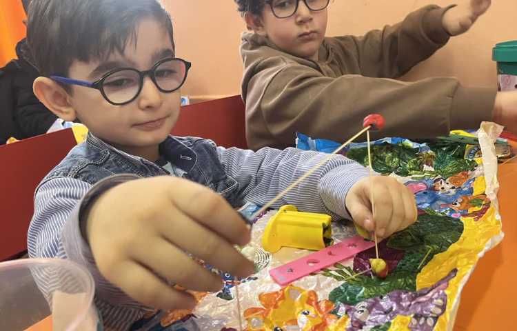 دست ورزی( ساخت سازه با ماکارونی) 2