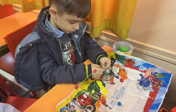 دست ورزی( ساخت سازه با ماکارونی) 3