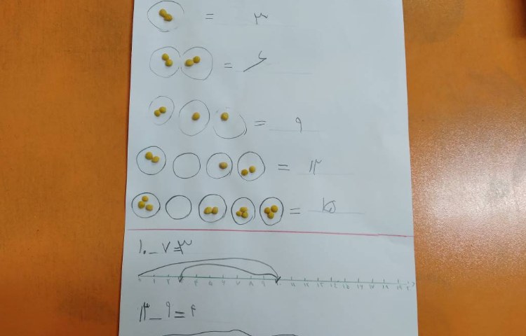 :دست ورزی شمارش 3 تا 3 تا 5