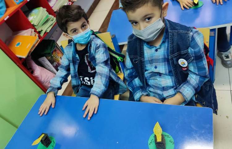 :دست ورزی شمع به مناسبت وفات حضرت معصومه(س)،کلاس شاپرک 2