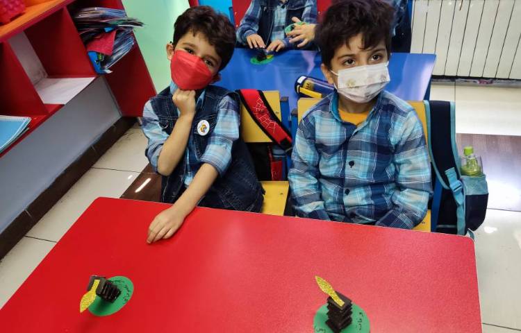 :دست ورزی شمع به مناسبت وفات حضرت معصومه(س)،کلاس شاپرک 7