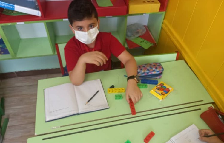 :دست ورزی مبحث شمارش چندتا چندتا(الگو)، کلاس زمین 4